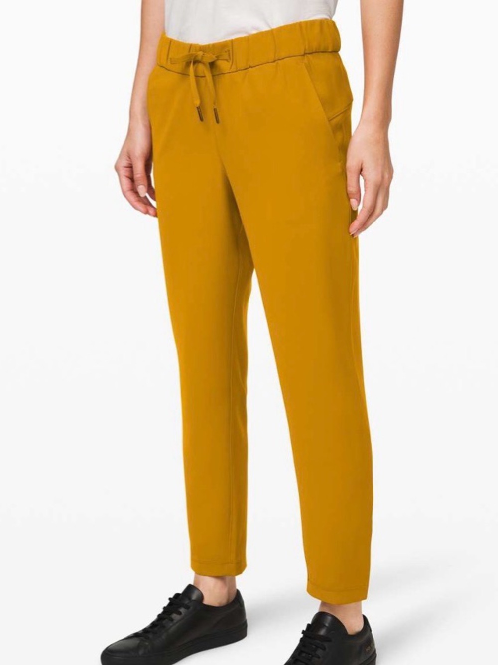 Lululemon on the fly pant 7/8 fools gold size 4